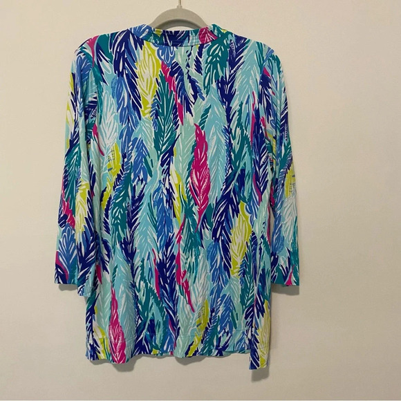 Lilly Pulitzer Multicolor Tunic Style Blouse Medium - Picture 7 of 8